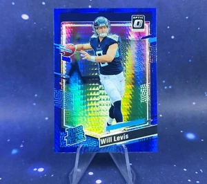 Fútbol americano Panini Optic Will Levis 2023 azul hiper clasificación novato Titanes radiocontrol Donruss - Imagen 1 de 13