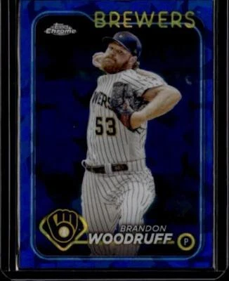 2024 Topps Chrome Sapphire #103 Brandon Woodruff - Image 1 of 2
