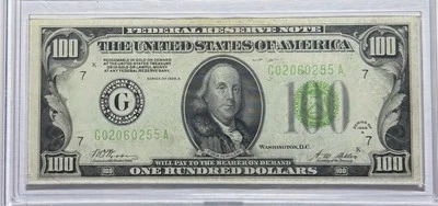 $100 Fr.2151G 1928A Federal Reserve Note Chicago AU - Image 1 of 2