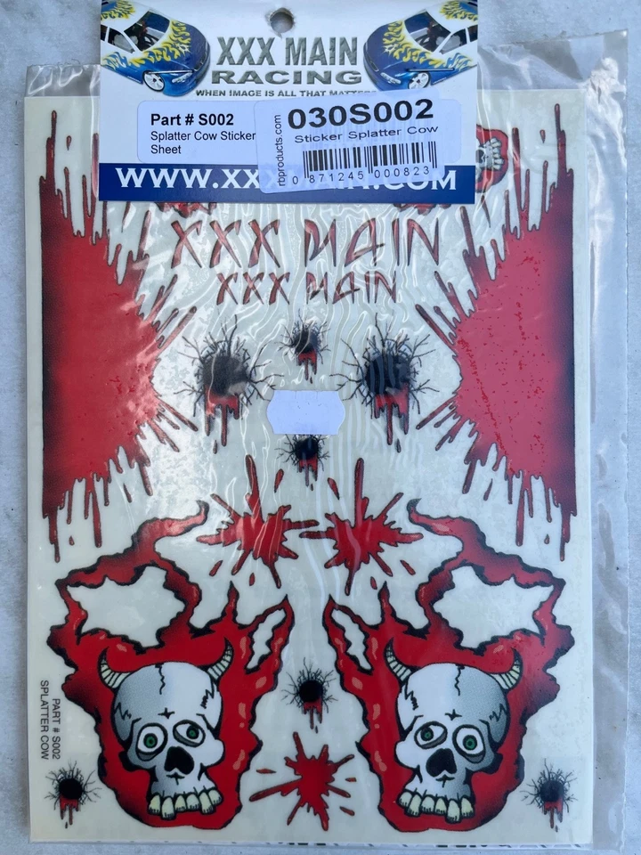 XXX MAIN Racing autocollant voiture RC 1/10  (Tamiya/Kyosho/Traxxas) - Photo 1/1