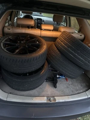 Set of 4 Liquid Metal 17” Wheels 5x120 + Tires — Ready to Go!” - Image 1 of 4