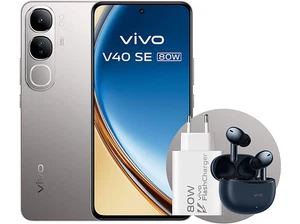 Móvil + Auriculares + Cargador 80W - vivo V40 SE 80W 5G, Titanium Silver, 256 GB - Imagen 1 de 8