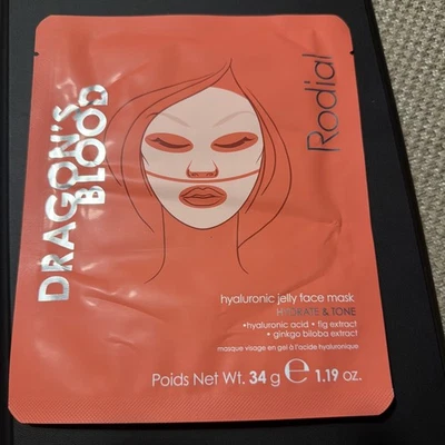 Rodial Dragons Blood Hyaluronic Jelly Face Mask 34g Hydrate & Tone Brand New - Image 1 of 2