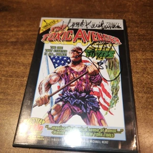 Toxic Avenger Unrated Directors Cut DVD Troma 1998 Film DVD Autographed by Lloyd - Photo 1/5