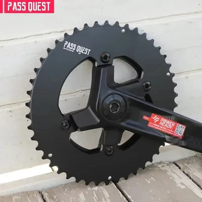 107BCD AERO Chainrings 46-33T 48-35T 50-37T 52-39T Road/Gravel Bike Chainwheels - Image 1 of 4