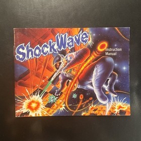 Shockwave Nintendo NES Manual W/ Reg Card Only In Great Condition 1990 Vintage