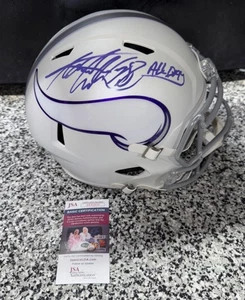 ADRIAN PETERSON signed MINNESOTA VIKINGS Full Size Rep Helmet w/ COA JSA - Picture 1 of 6
