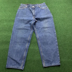 Pantalones de mezclilla vintage Levis 550 para hombre 32 azul 90S ajuste holgado se adapta a 32x26 HECHOS EN EE. UU. - Imagen 1 de 9
