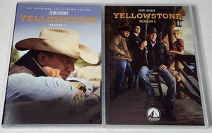 Yellowstone: Seasons 1 & 2 (DVD, 8-Disc Set) Kevin Costner Drama - Good - Picture 1 of 12