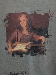 Bonnie Raitt  T Shirt  Women's  Size X L  Green Short Sleeve  Stretchy  Spots  - Picture 1 of 5