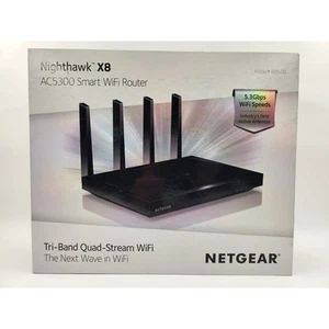 NETGEAR Nighthawk X8 AC5300 R8500 1000 Mbps 6 Port 2166 Mbps Wireless Router - Picture 1 of 8