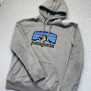 Patagonia Uprisal Hoodie Mens Medium M Gray Regular Fit Pullover Hoody READ - Foto 1 di 9
