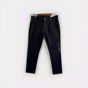 Jeans American Eagle Next Level Flex Slim Dritto Nero Uomo 33x32 Nuovi con etichette - Foto 1 di 9
