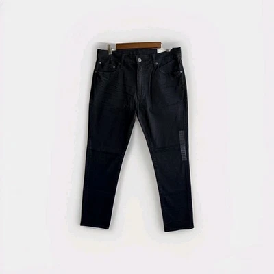 NUEVO Pantalones de mezclilla rectos ajustados American Eagle Next Level Flex negros para hombre 33x32 nuevos con etiquetas Foto 1 de 4