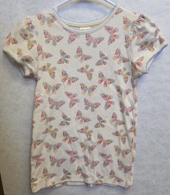 GIRLS MINI BODEN POINTELLE TOP T SHIRT FLORAL SIZE 11 12 152CM - Image 1 of 4