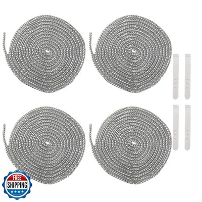 QLD COVER 4pcs 1.6M Spiral Cable Protector Laser Silver for USB Cables - Image 1 of 4