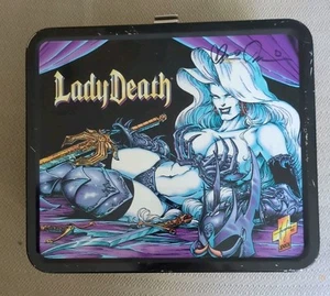 Chaos Comics Lady Death-Metal Lunchbox Dynamic Forces 2000 Sign Brian Pulido COA - Picture 1 of 24