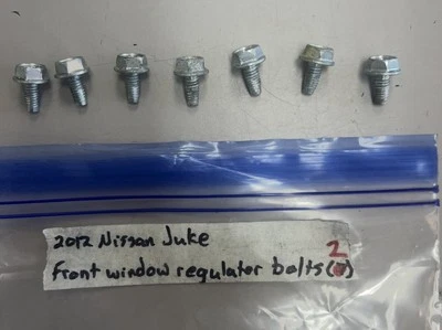 2012 Nissan juke driver Or passenger front window regulator bolts - Image 1 of 2