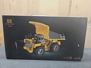 HUINA 1/18 RC Dump Truck 1533 Remote Control Mining Car 2.4G Vehicles Toys OB - Picture 1 of 4