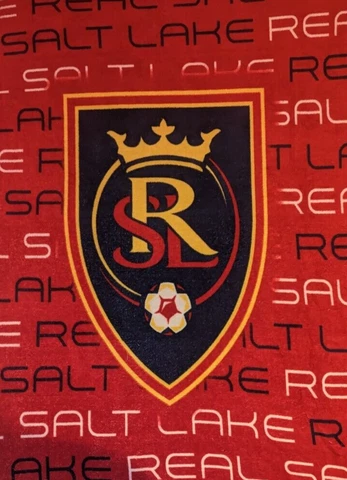RSL REAL Salt Lake Throw Blanket 74in X 48in Cover