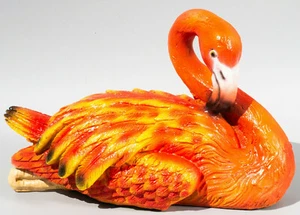 Flamingo Sculpture Bird Lawn Decor Statue Garden Wildlife Outdoor Ornament Gifts - Picture 1 of 5