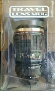 Kamera Objektiv Reise Kaffeebecher Edelstahl Thermoskanne Tasse Fotograf Neu im Karton - Bild 1 von 8