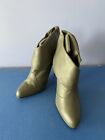 Short High Heel Leather Boot By Suchi Size 7.5 