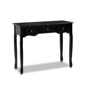 NNEDSZ Hallway Console Table Hall Side Dressing Entry Display 3 Drawers Black - Picture 1 of 7