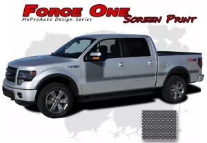 2015-2020 F-150 Force One Screen Print Side Hockey Decals Stripes Vinyl Graphics - Picture 1 of 3