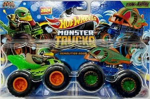 Hot Wheels Monster Trucks Duck N’ Roll vs Piran-Ahhhh by Mattel - Picture 1 of 2