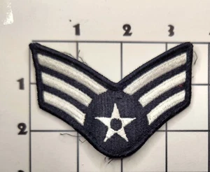 Sergeant Embroidered Blue White Patch United States Air Force Rank 3 Stripe - Picture 1 of 1
