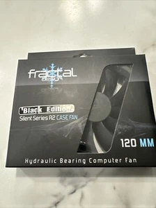 Fractal Design Silent Series R2 120mm Fan FDFANSSR2120-BK Black Edition - Picture 1 of 1