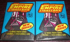 1980 STAR WARS THE EMPIRE STRIKES BACK SERIES 2 - 2 SEALED PACKS - VERY NICE! - Picture 1 of 3