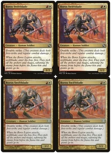 MTG Boros Swiftblade x4 Mixed Sets Uncommon NM/LP Playset - Imagen 1 de 1
