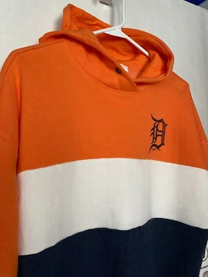 DETROIT TIGERS Pullover Recortado Sudadera con Capucha Talla S Béisbol NUEVO con Etiquetas Foto 1 de 3