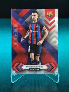 2023-24 TOPPS FC Barcelona Team Set Blaugrana Icy Sergio Busquets Card  - Picture 1 of 2