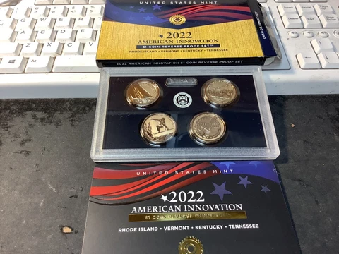 American Innovation $1 Coin 2022 Reverse Proof Set. US Mint Cover