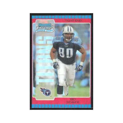 Bo Scaife Rookie Refractor 2005 Bowman Chrome #184 Tennessee Titans NM - Image 1 of 3