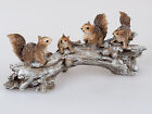 Dekoobjekt Eichhörnchen Gruppe WINTERZEIT auf Ast L. 30cm braun Formano Winter