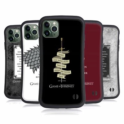 OFFICIAL HBO GAME OF THRONES GRAPHICS HYBRID CASE FOR APPLE iPHONES PHONES - Image 1 of 4