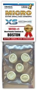 Boston SMALL MINI CONDOMS - City Gag Joke Xmas Stocking Stuffer Bachelor Party - Picture 1 of 4