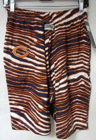 Zubaz Chicago Bears Mens Size S M or XL Zebra Print Shorts C1 1381 Cover