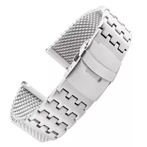 New 24mm Heavy Duty Solid Stainless Steel Watch Band Strap For Breitling - Picture 1 of 7