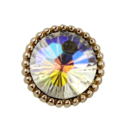 12mm Round Button Tooth Edge Diamond Studded Buttons Clothing Decorative Buttons - Image 1 of 4