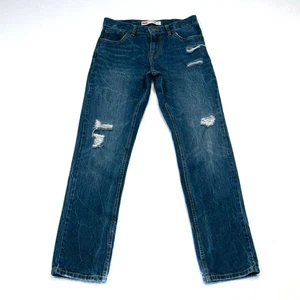 Levis 502 Jeans Jugend Jungen 14 Reg 27x27 Taper Fit dunkelblau Waschung distressed - Bild 1 von 11