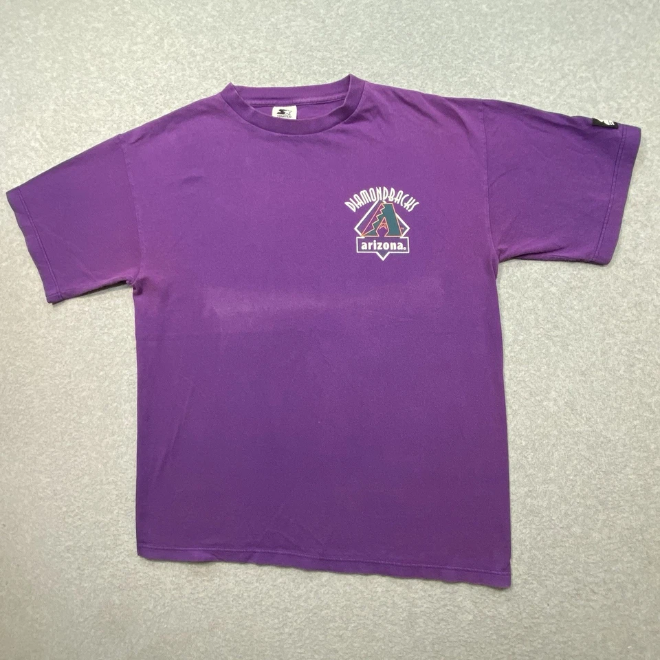 Camiseta De Colección Starter Diamondbacks Púrpura Para Hombre Talla M MLB Gráfico Hecha en EE. UU. Foto 1 de 4