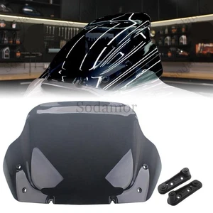 12 Rauchfarbe Windschutzscheibe mit Halterung For Harley Street Glide 2024-2025 - Picture 1 of 24