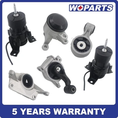 6PC Engine, Manual Trans & Torque Strut Mount Fit for 2007-12 Nissan Altima  - Image 1 of 4