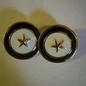 Pendientes de clip estrella dorada vintage joyería para ocasiones especiales - Imagen 1 de 5