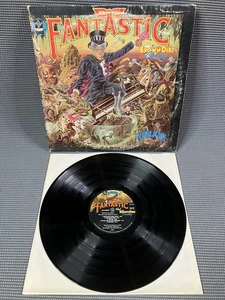 Elton John Captain Fantastic & Brown Dirt Cowboy 1975 Vinyl Insert Booklet VG - Imagen 1 de 12